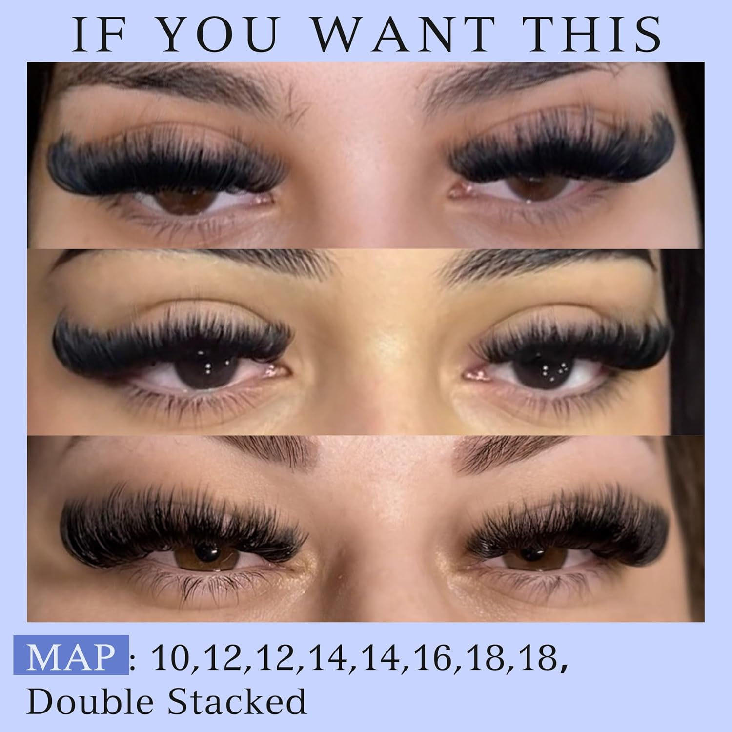 Fluffy Lash Clusters 60D+80D Thick Eyelash Clusters D Curl Wispy Individual Lashes 10-18Mm Cluster Eyelash Extensions 280Pcs False Eyelashes DIY Flat Lash Extension by TOOCHUNAG image number 6