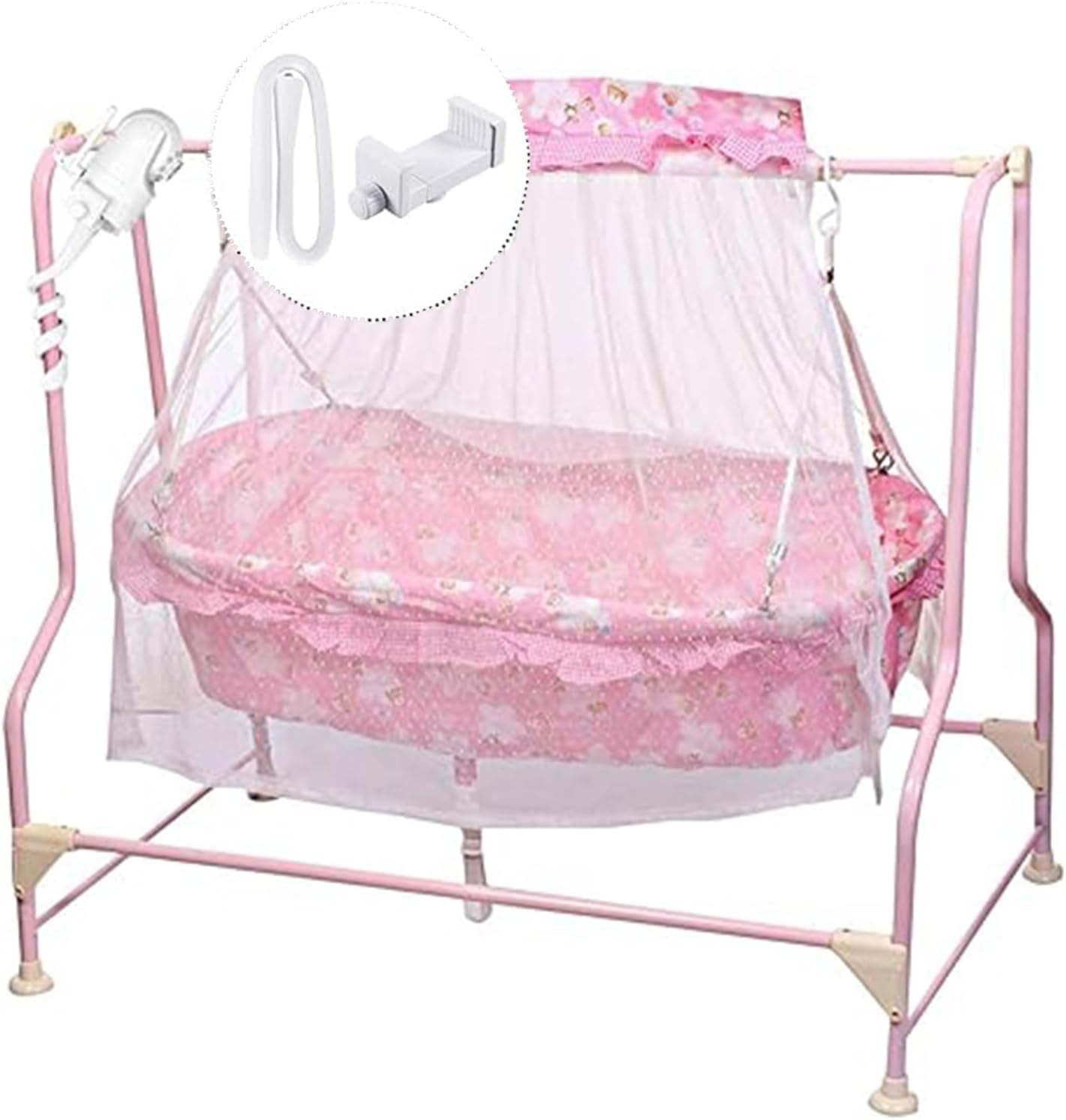 Roczential Universal Baby Monitor Mount, Portable & Travel-Friendly Holder for Infant Optics DXR-8, Arlo, Vtech, Motorola, ANMEATE, Sturdy Safe Adjustable Stand with Perfect Viewing Angle image number 3