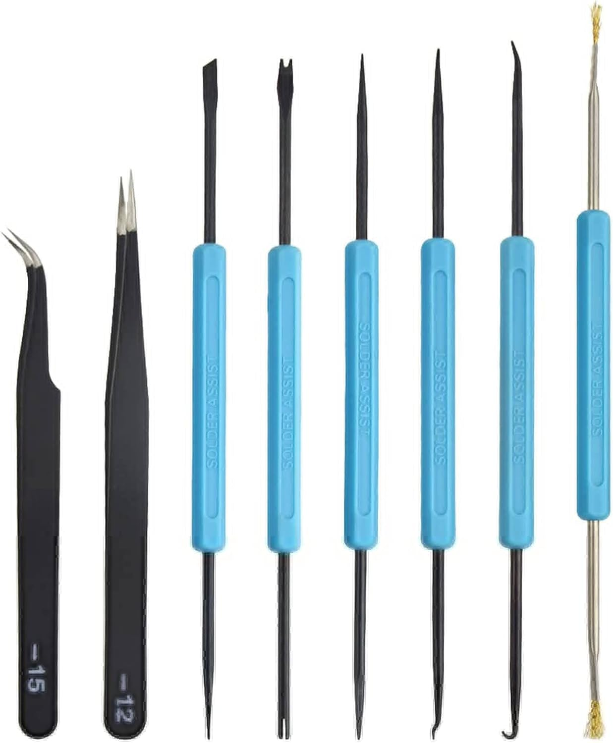 XINMEIWEN Professional Solder Assist Tool Solder Auxiliary Tool Double Sided Aid Repair Soldering Kit for Soldering and Desoldering (8 Pieces) image number 2