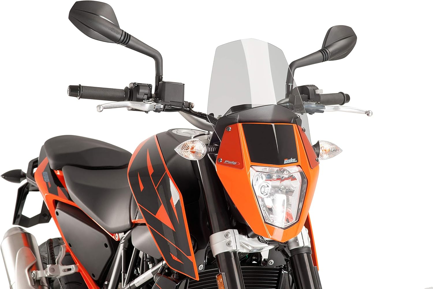 Puig 6009F Windshield Naked New Generation Sport, Dark Smoke