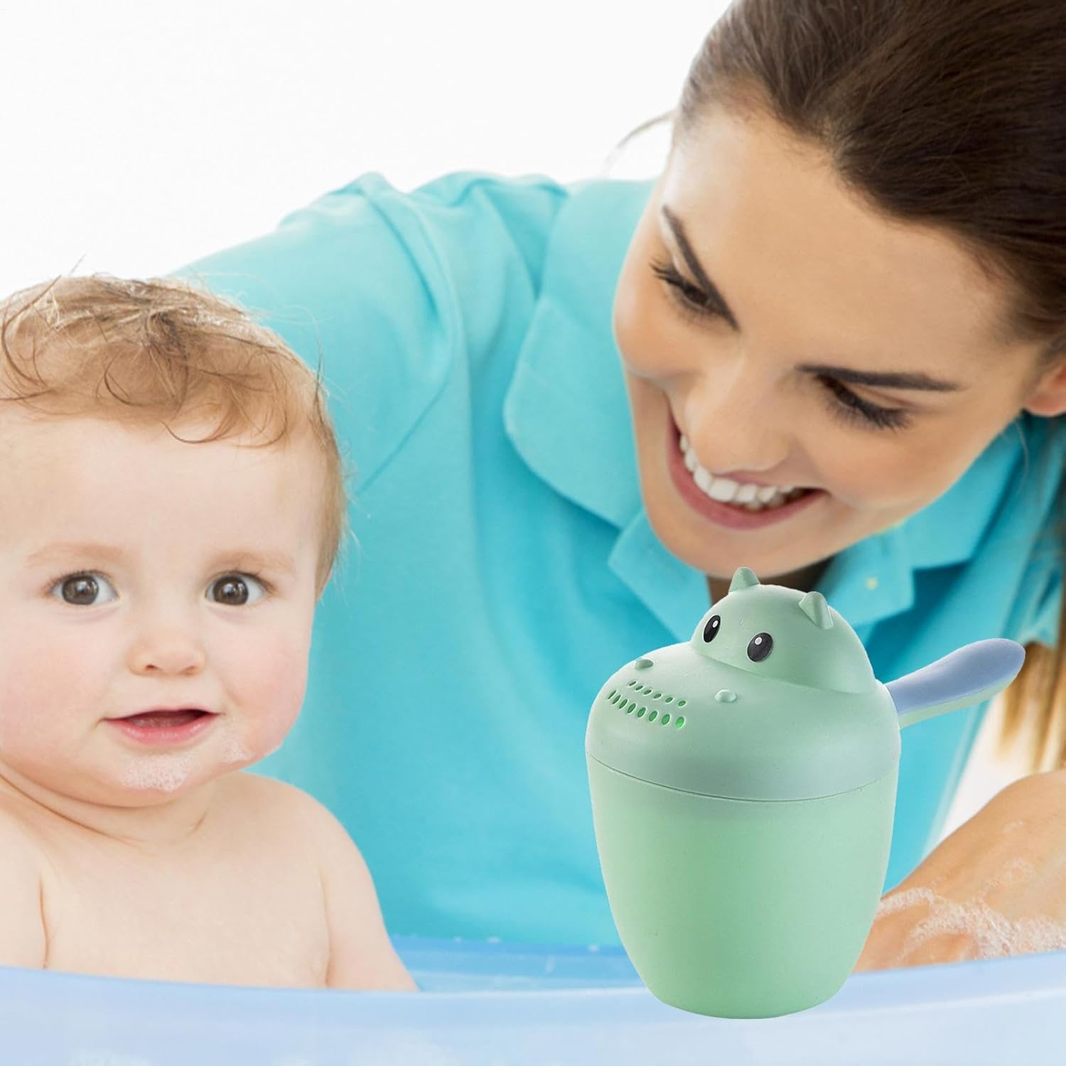 Baby Shampoo Rinser - Hippopotamus Shampoo Rinse Cup for Kids | Baby Rinse Cup Bath Rinser Wash Hair by Protecting Kids Eyes image number 5
