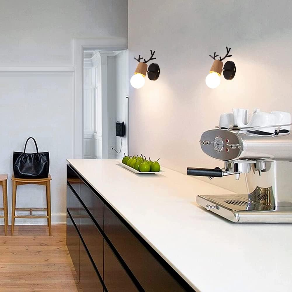 E27 Edison Screw Indoor Lighting Fixture Metal Retro Industrial Style Wall Light with Pull Cord Switch Elegant Vintage Black Wall Sconce for Bedroom Bedside Corridor Kitchen Loft Bar Cafe XXZ image number 5