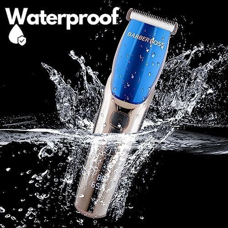 Barberboss Hair Clipper and Beard Trimmer for Men - 4 Speed Levels, Ceramic Blades, 8 Guide Combs, LED Indicator, USB Rechargeable, Waterproof image number 4