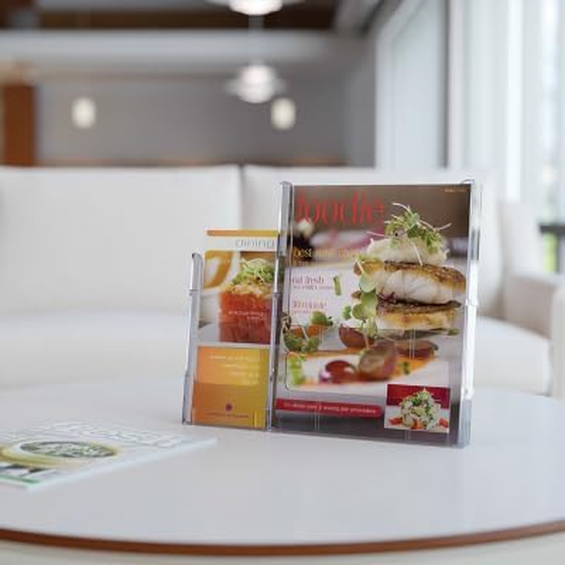 Deflecto Lit-Loc Literature Holder Modular Wall-Mountable A4 Clear Ref DE772001 image number 2