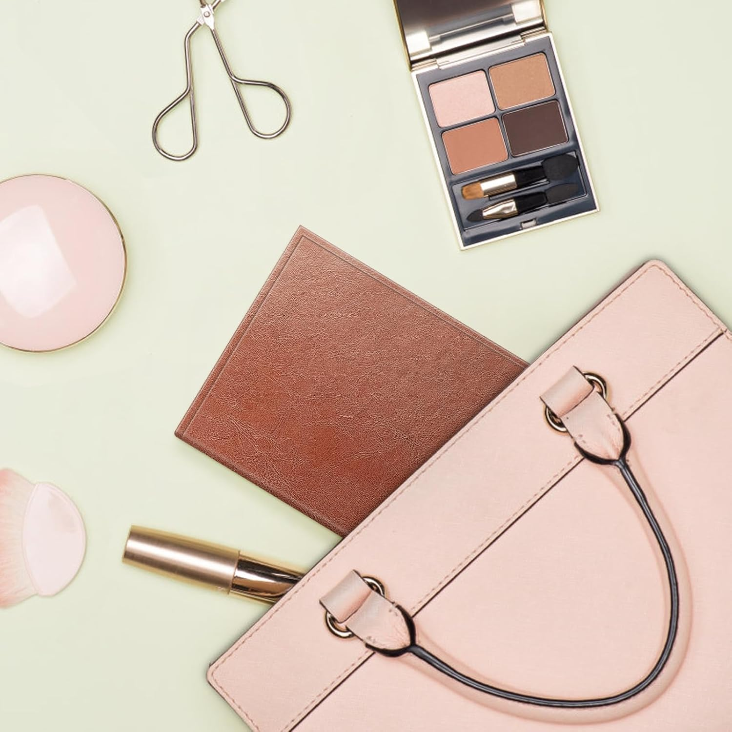 Fintie Photo Album 4X6 Photos - 52 Photos Small Mini Capacity Premium Vegan Leather Cover Photo Album, Portable Wallet Photo Album for Family Wedding Boys Girls, Vintage Brown - Bloom image number 6