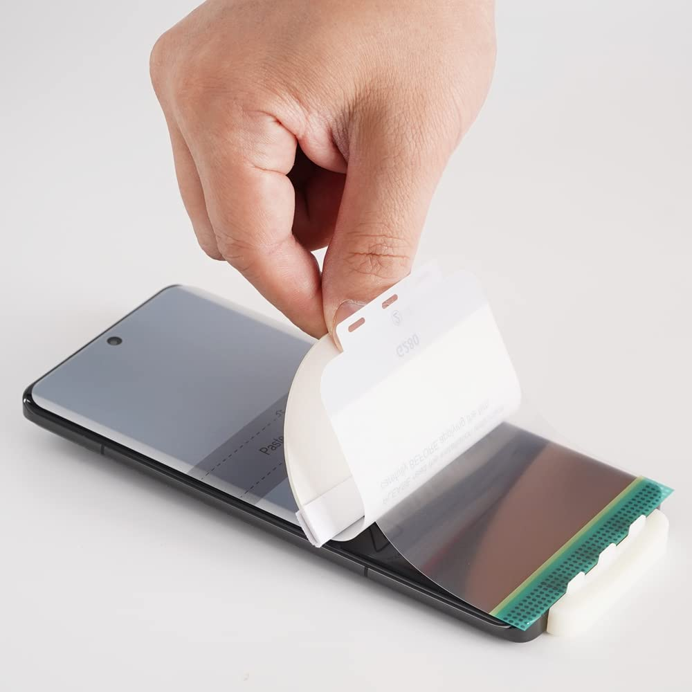 IBYWIND Screen Protector for Motorola Edge 30 Ultra 5G(6.67 Inches),With 2Pcs Flexible TPU Film,1Pc Camera Lens Protector,1Pc Backing Carbon Fiber Film [Fingerprint Reader,Easy to Install] image number 6