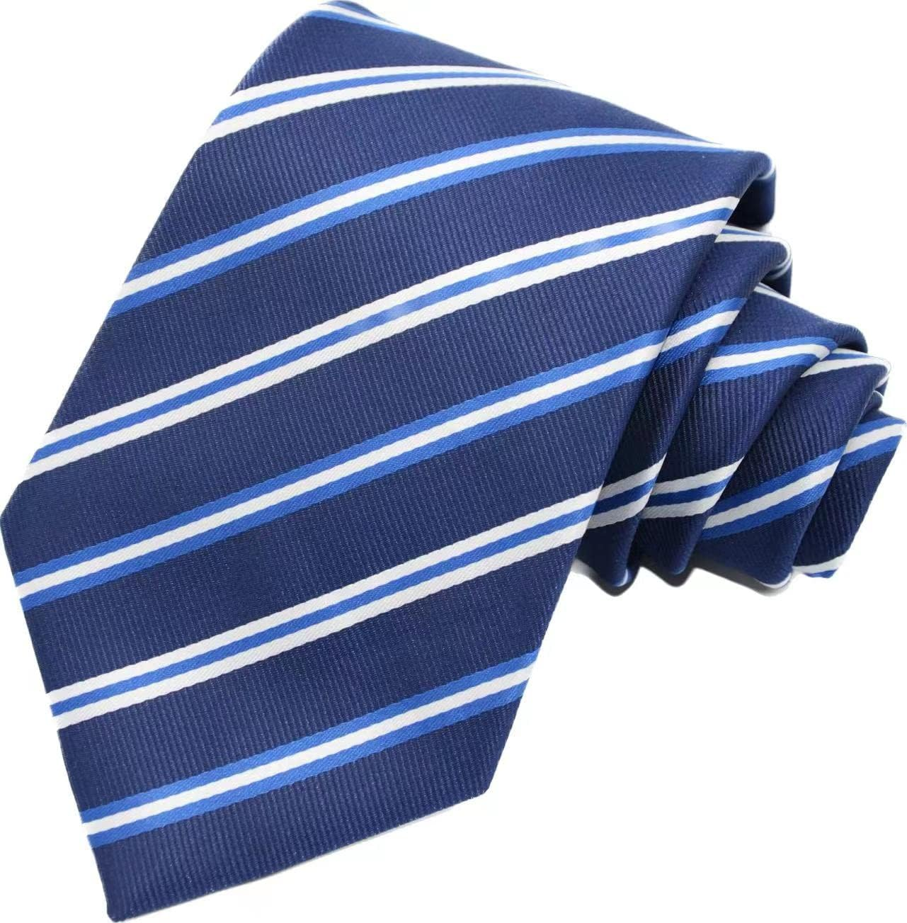 Geotae Zerun New Classic Men'S Striped Silk Tie Necktie