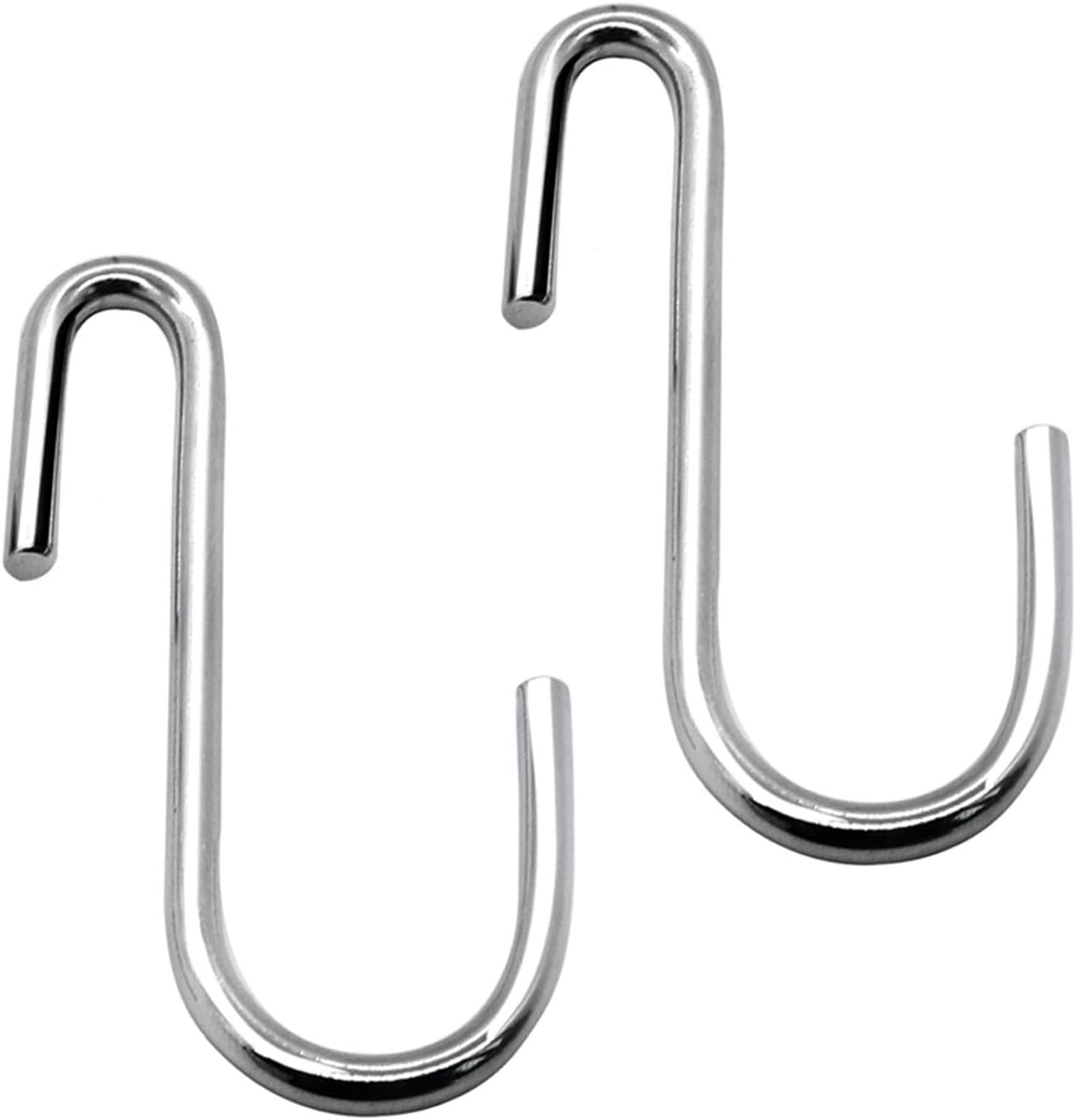 Yourgift Heavy Duty S Hooks Metal Hooks S Shaped Hanging Hangers for Kitchen, Bathroom, Bedroom and Office: Pan, Pot, Coat, Bag, Plants (20 Pcs/Black/4 Inch)