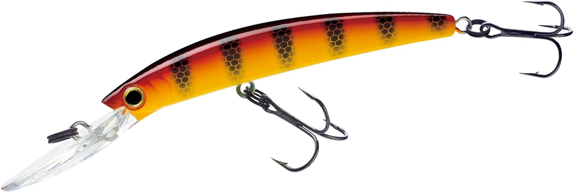 Yo-Zuri Crystal Minnow Deep Diver Walleye (F) 110Mm 4-3/8" Hot Perch Floating Deep Diver Lure image number 3