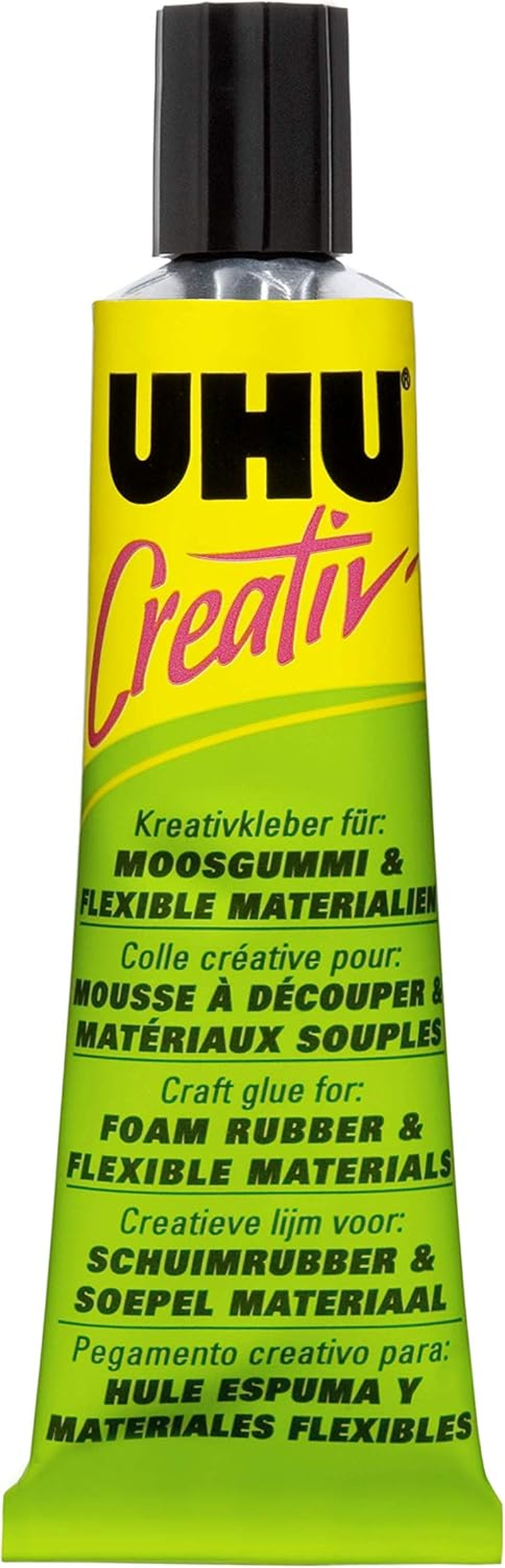 UHU Water-Resistant Creativ' Foam Rubber and Flexible Materials Glue 33Ml &ndash; Card of 1, (33-47195)