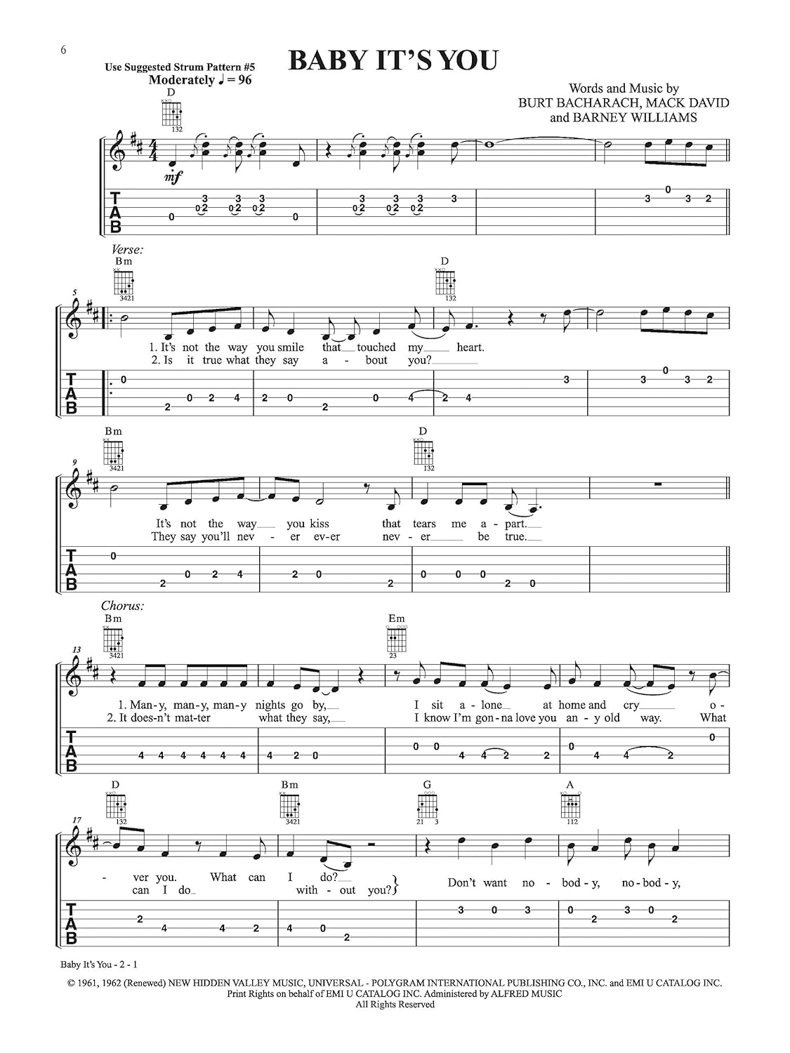 Alfred'S Easy Guitar Songs -- Classic Rock: 50 Hits of the '60S, '70S & '80S image number 3