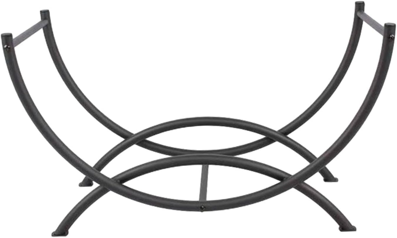 Curved Log Holder Fire Wood Rack Fireplace Wood Storage Log Storage Rack for Cooking image number 3