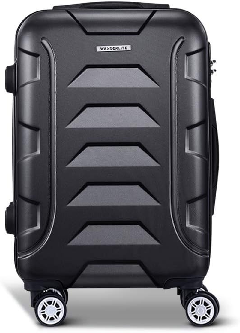 20" 55Cm Luggage Trolley Travel Suitcase Set Hard Case Lightweight Strap Travel Bag image number 6