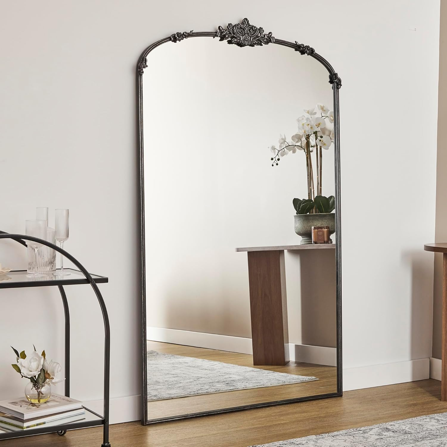 Cooper & Co. Florence XL 180Cm Baroque Mirror Black
