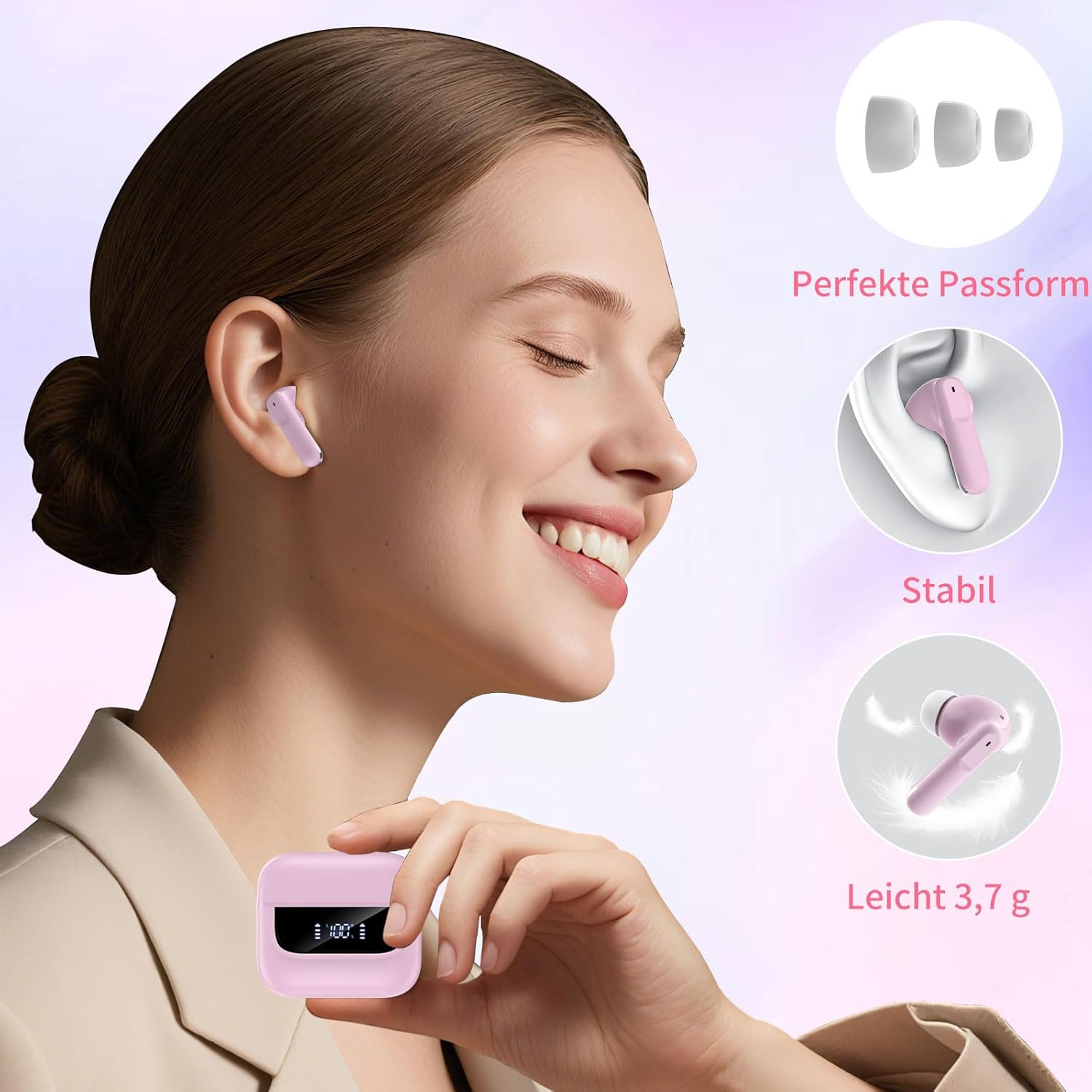 EXZHIG Bluetooth Headphones, Wireless Bluetooth 5.4 Headphones image number 2