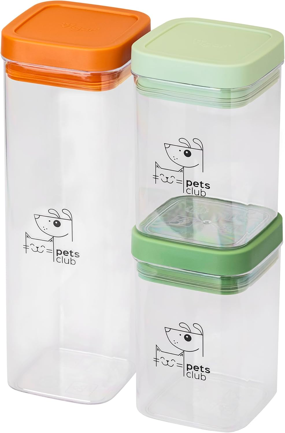 Vigar Pets Club Food Storage Container (Pack of 3) image number 4