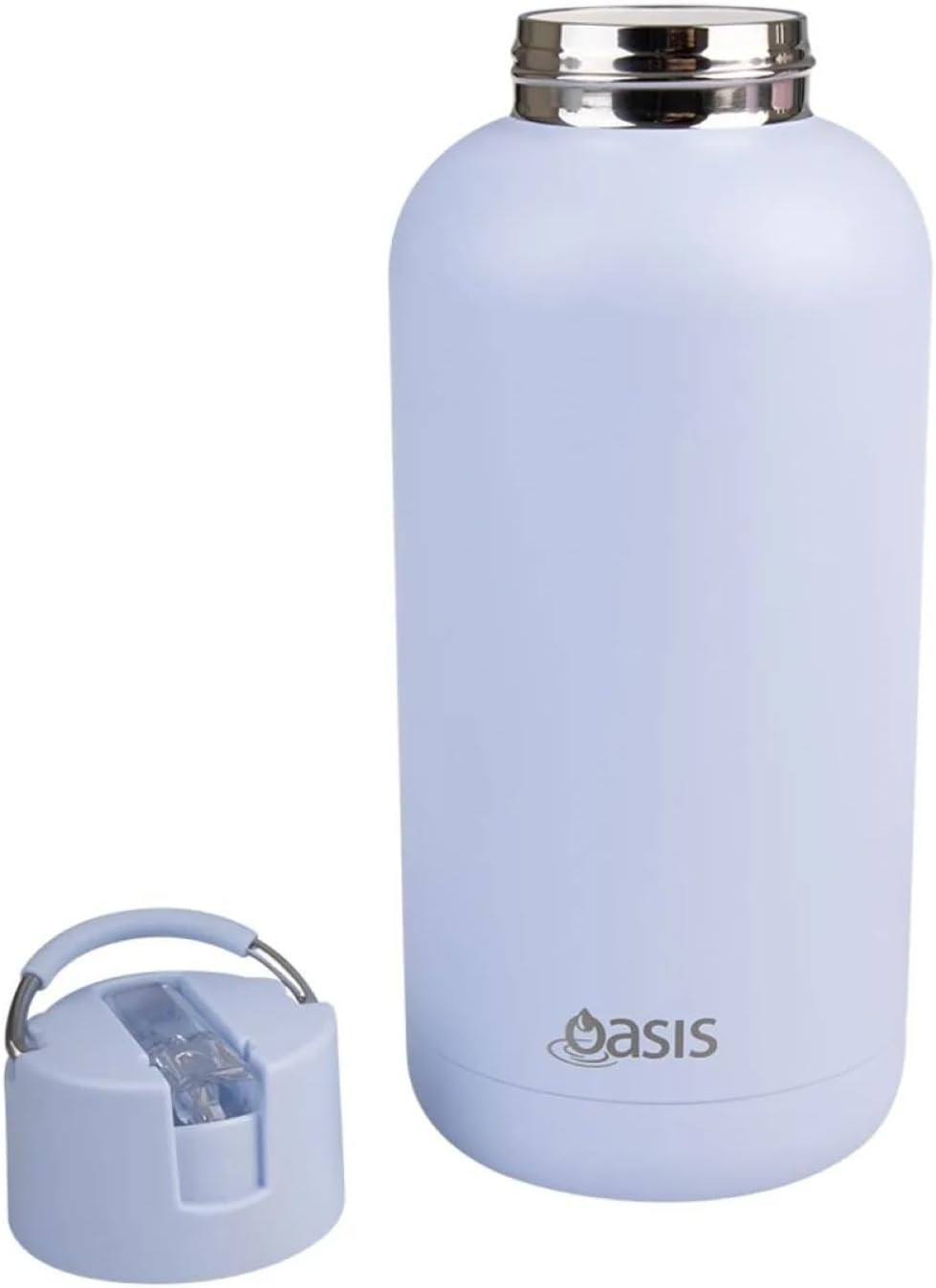 Oasis Ceramic Lined Stainless Steel Triple Wall Insulated Moda Drink Bottle 1.5L - Periwinkle image number 5