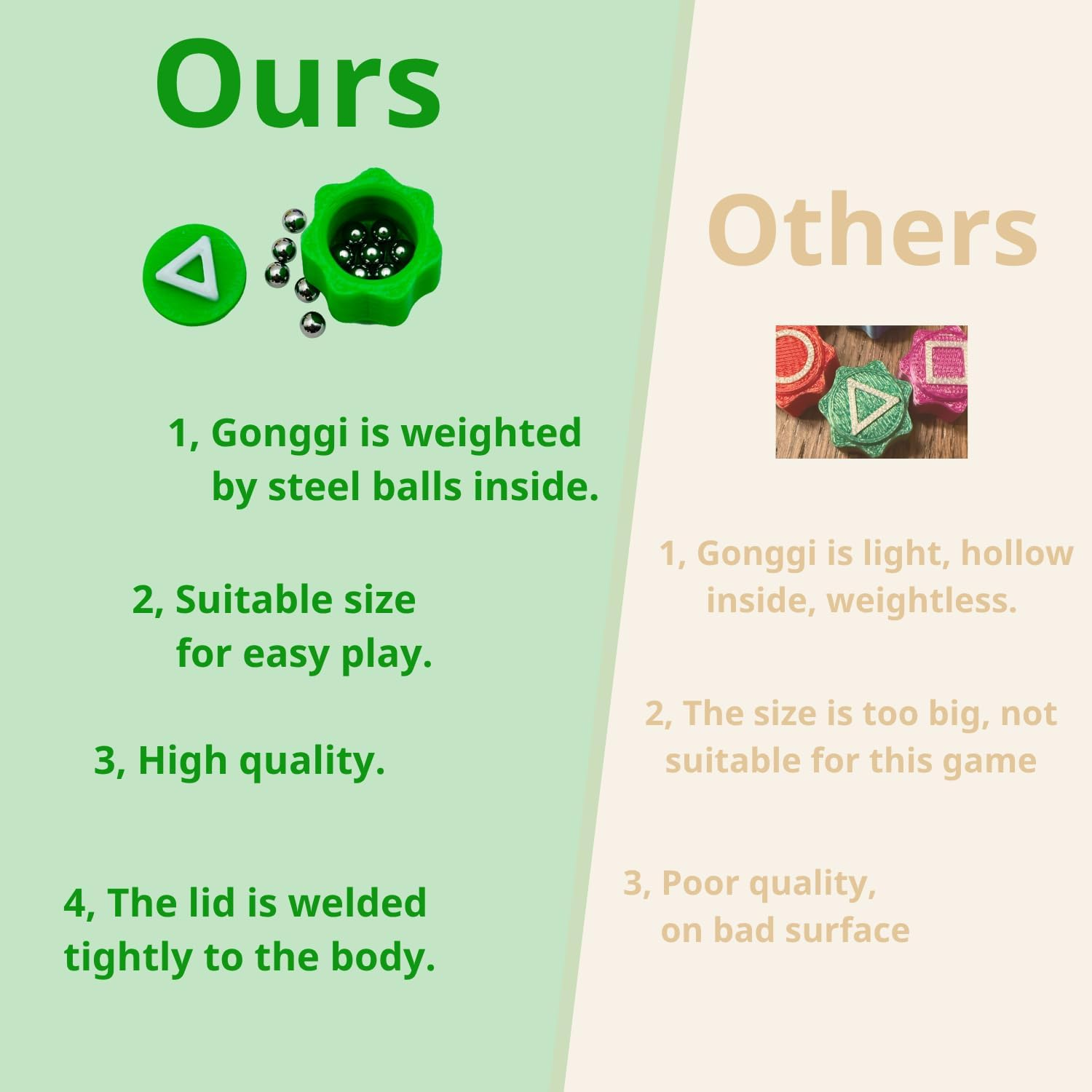 2 Sets 5Pcs Gonggi Korean Game, Gonggi Game, Gonggi Stones, Gongii Game Toys Set, Gonggi Pack, Gongi Korean Games, Gong Gi Korean, 공기놀이, Gong-Gi Toy image number 4