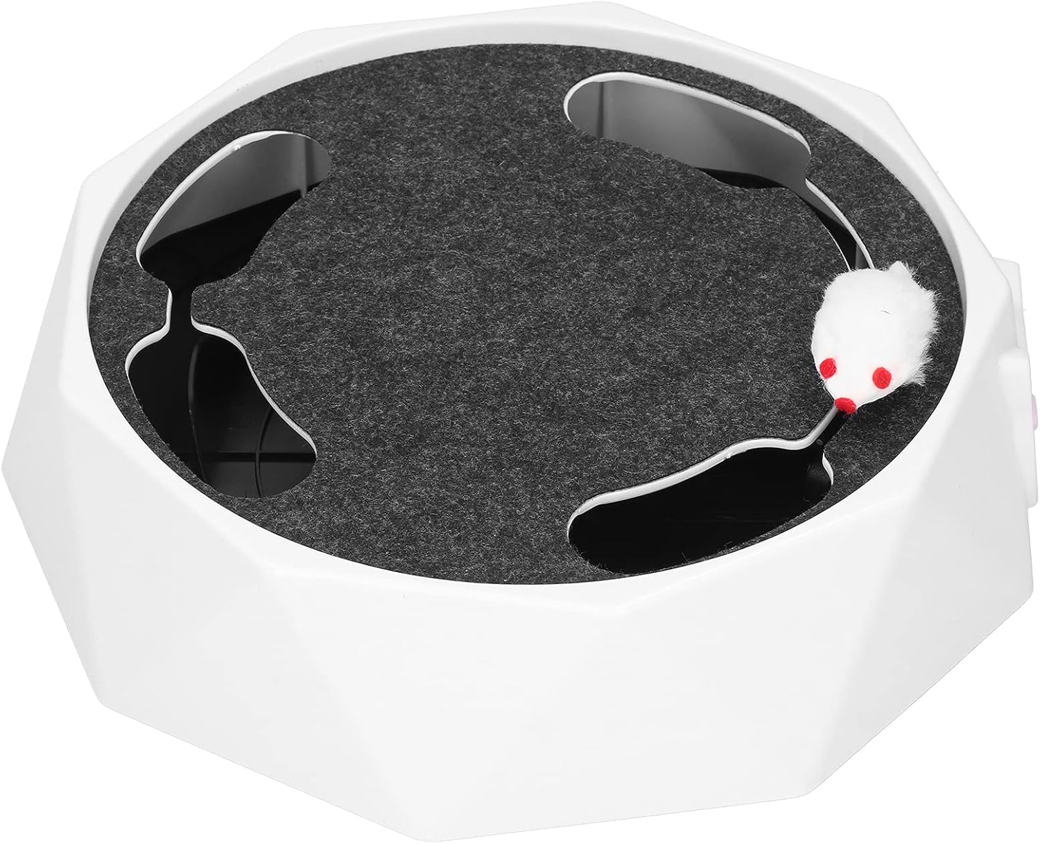 Dynamic Electric Mouse Run after Cat Toy,Interactive Turntable Teaser with Variable Speeds Entertaining and Energizing Playtime for Indoor Cats and Kittens image number 6