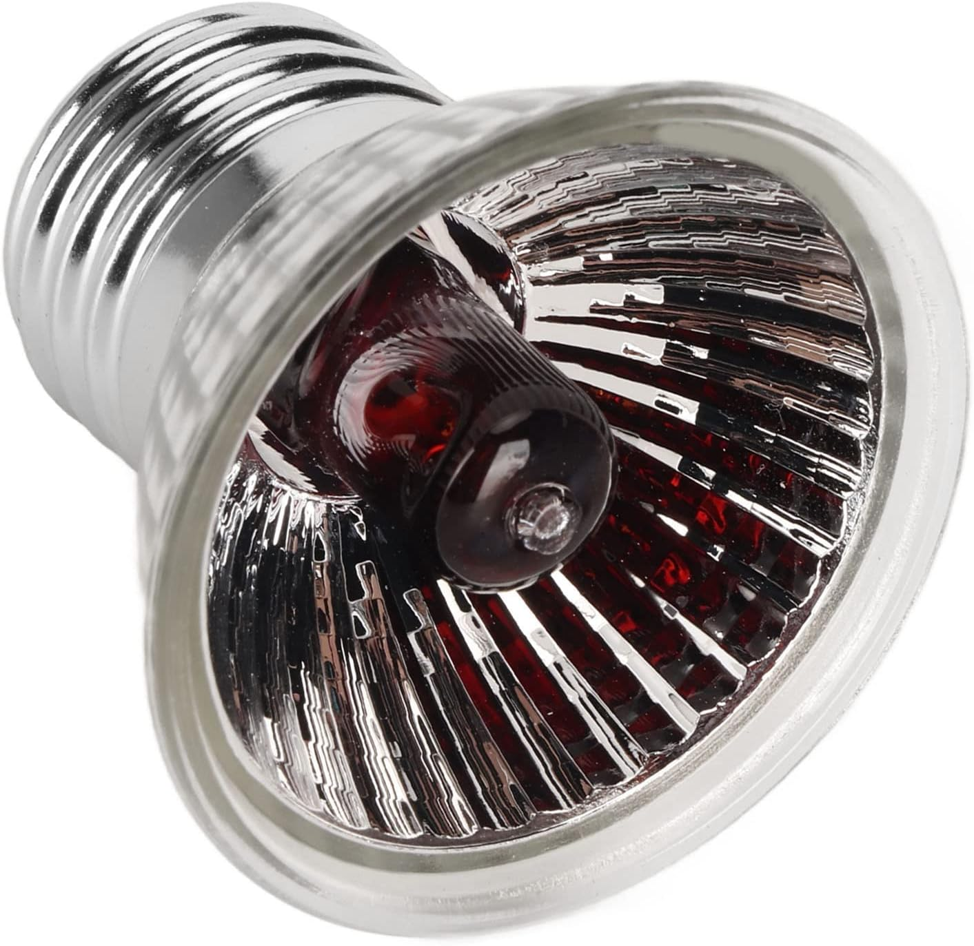 Reptile Heat Light Bulb, Energy Saving 25W Reptile Heat Light Replacement Bulb Continuous Light Release Aluminum UVA UVB for Frog (220V) image number 2