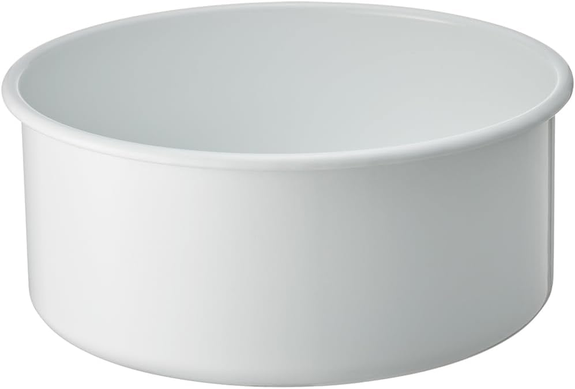 Nodahoro NWA-R Washtub, 2.8 Gal (8 L), Enameled Round, Made in Japan image number 1