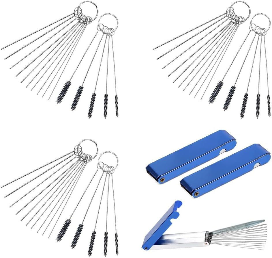 Carburetors Carbon Dirt Jet Remove Cleaner,Wire Torch Tip Cleaner Tool,Needles and Brushes Cleaning Tool Kit,Carbons Dirt Jet Remove,Suitable for Auto,Motorcycles,Atv,Welder,Lawn Equipment (9) image number 6