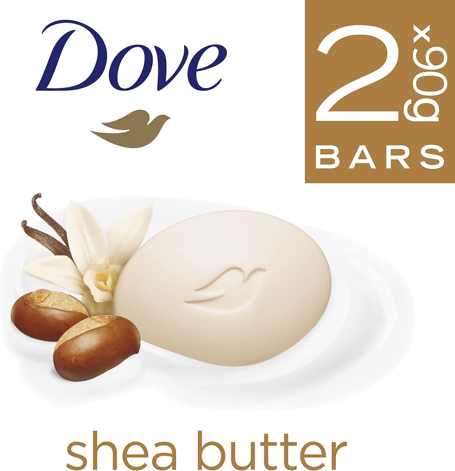 Dove Shea Butter Beauty Cream Bar 2 X 90 G (Pack of 2) image number 3