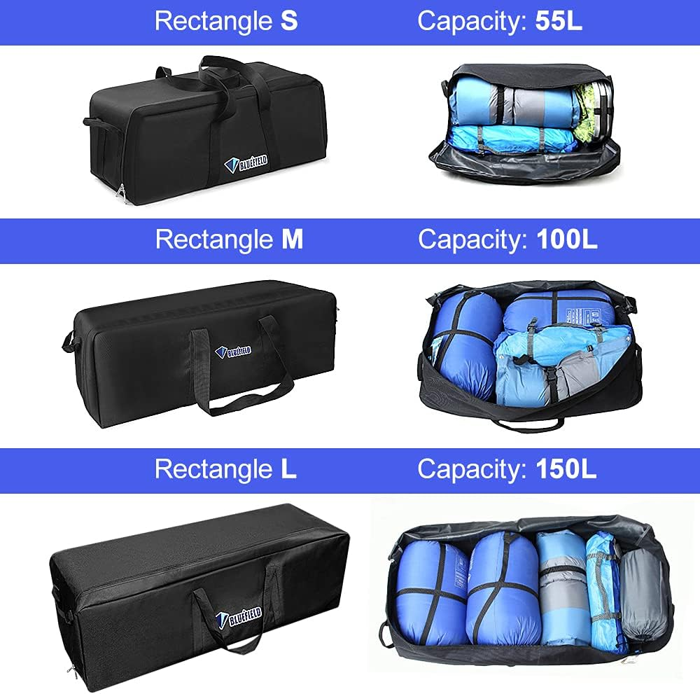 55L Extra Large Travel Storage Bag Water Resistant Hand Bag Folding Luggage Bag Backpack ALKOY image number 5