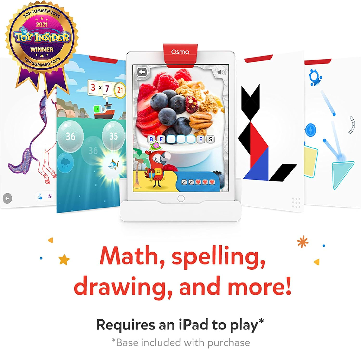 Osmo - Genius Starter Kit for Ipad (New Version) - 5 Hands-On Learning Games - Ages 6-10 - Problem Solving & Creativity - STEM - (Osmo Base Included) image number 4