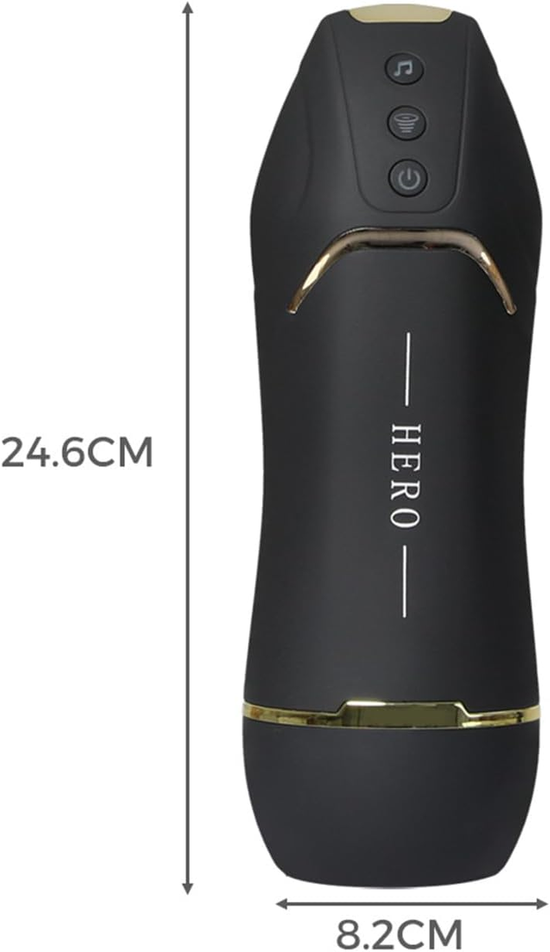 Urway Male Masturbation Cup Masturbator Vibrator Heating Sucking Adults Men Sex Toys for Man Orange image number 2