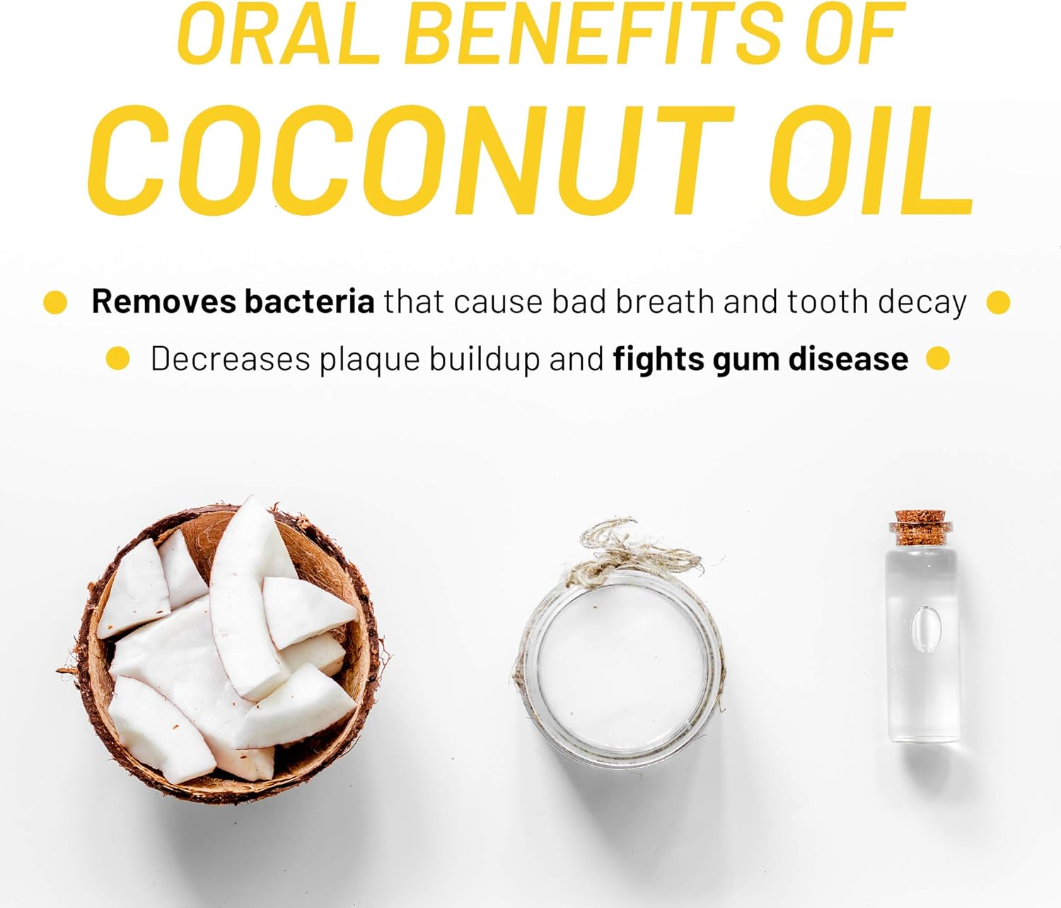 White Glo Coconut Oil Whitening Toothpaste, Refreshing Coconut & Mint Flavour, Premium Fluoride, Holistic Oral Care, Infused Luxurious Coconut Oil for Sparkling White Teeth and Ultimate Clean - 150G image number 4