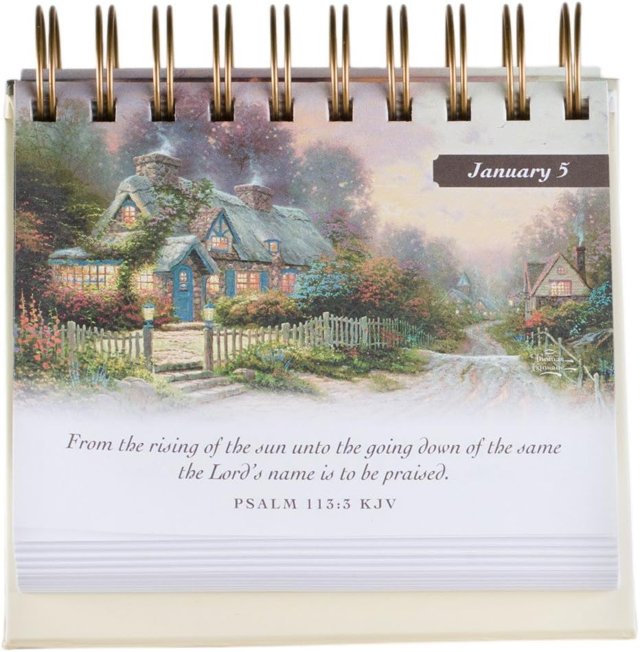 Dayspring Thomas Kinkade - Painter of Light Daybrightener Perpetual Calendar (23460) image number 3