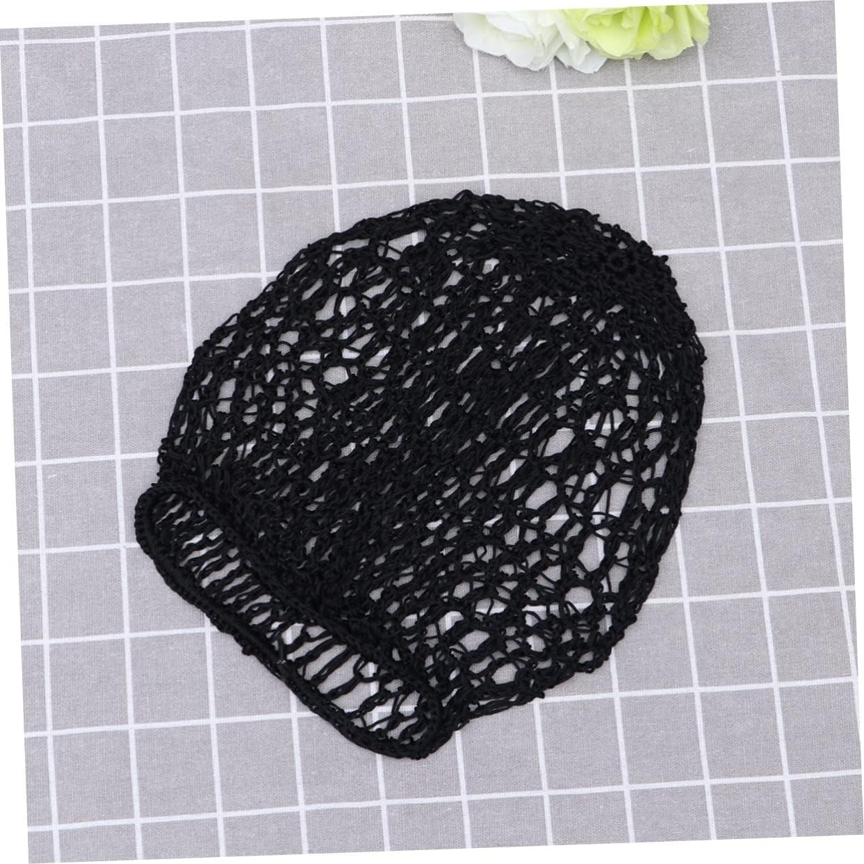 SHERCHPRY Breathable Rayon Hair Net Snood Bands for Sleeping Stretchy Elastic Hair Net Cover Fits for Reenacting Great Present for Family and Friends Black