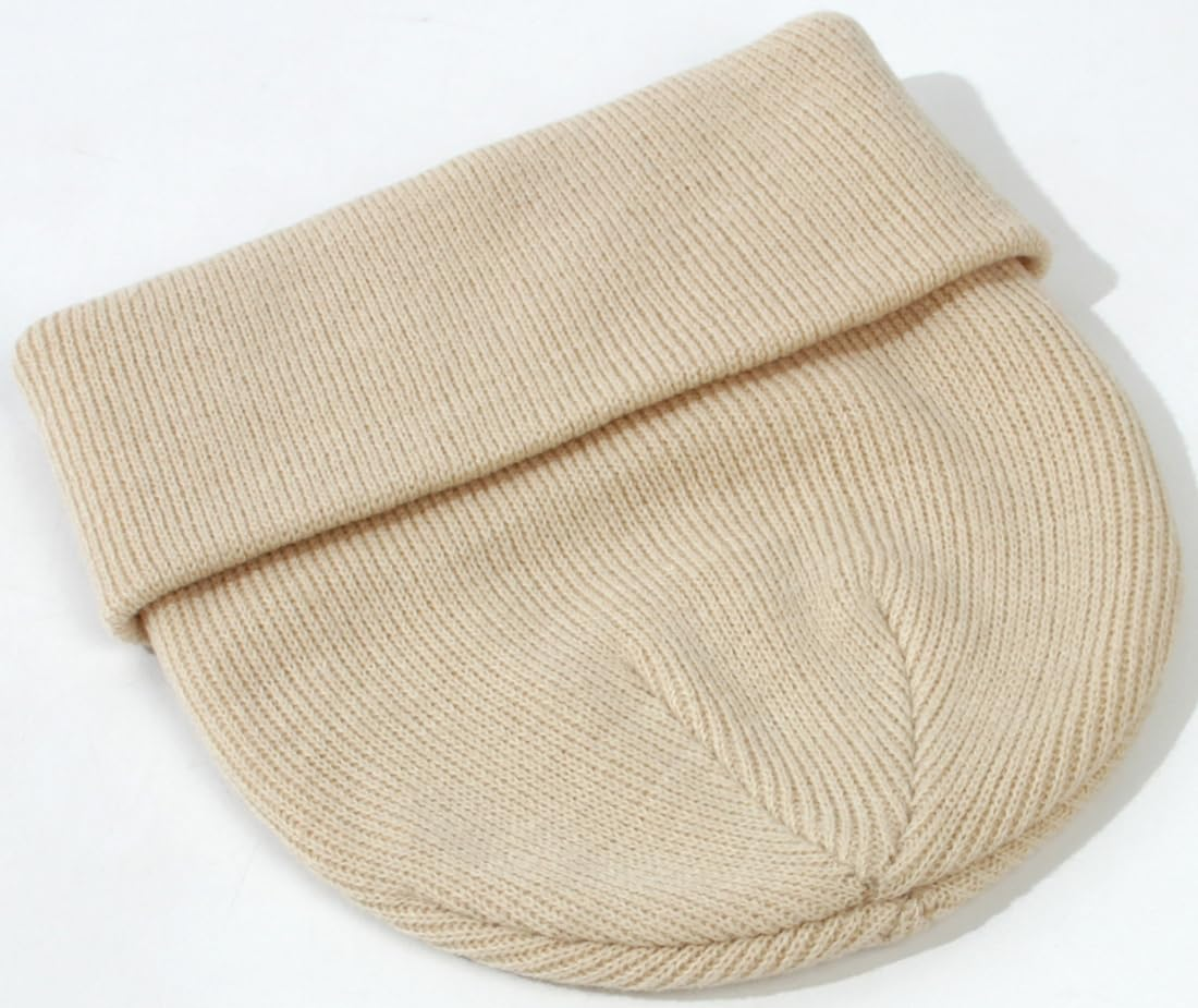 Malaxlx Baby Beanie Hat Winter Toddler Kids Knit Hat Warm Double Layer Soft Cuff Beanie Ski Skull Cap for 0-6 Years Girls Boys image number 5