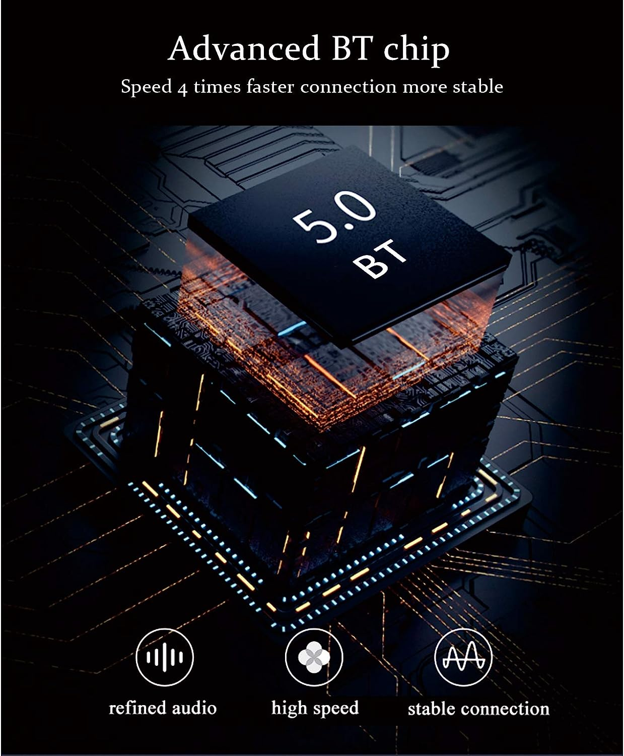 Smart Audio Glasses,Smart Audio Glasses Wirelessly BT Music Glasses Music & Hands-Free Calling Polarized Eyeglasses Frame with Microphone for Men Women image number 4