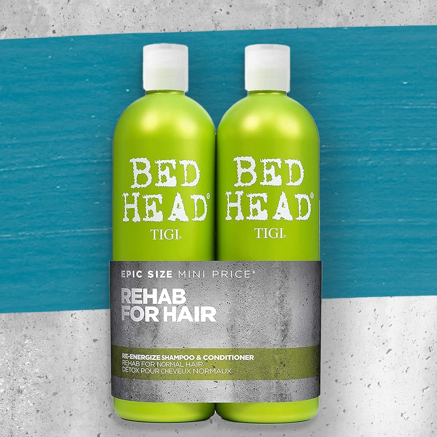 TIGI BED HEAD 2X750ML DUO SHAMPOO & CONDITIONER RE-ENERGIZE image number 1