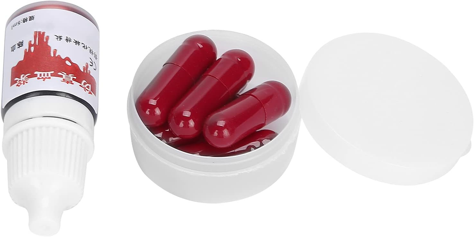 Coagulated Blood Gel Costume Cosplay Prop Party Trick Accessories Accessories, Fake Blood Capsules for Theater Blood, Halloween, Carnival, Theme Party