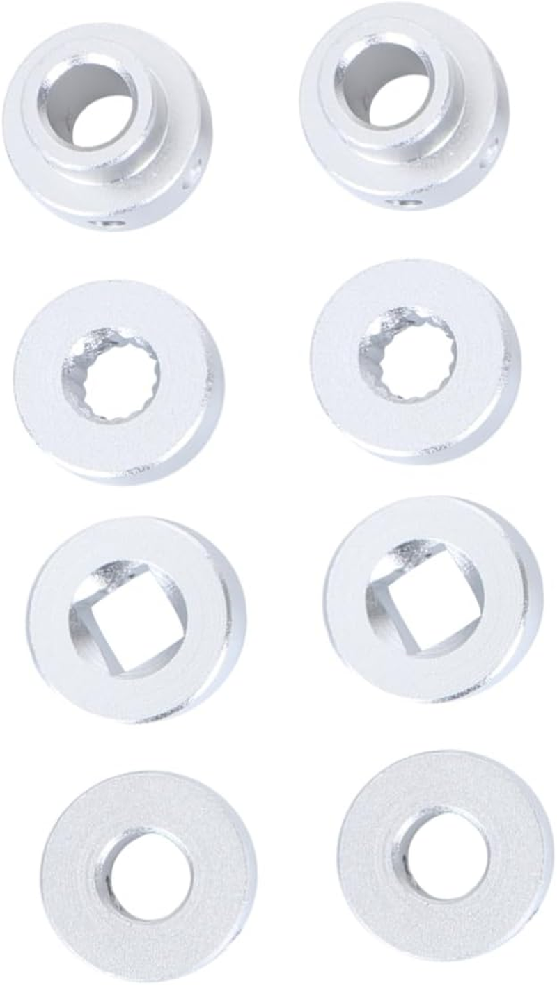 Mobestech Aluminum Car Window Crank Handle 2Pcs Replacement for Universal Fit Vehicle Door with Adapters image number 2