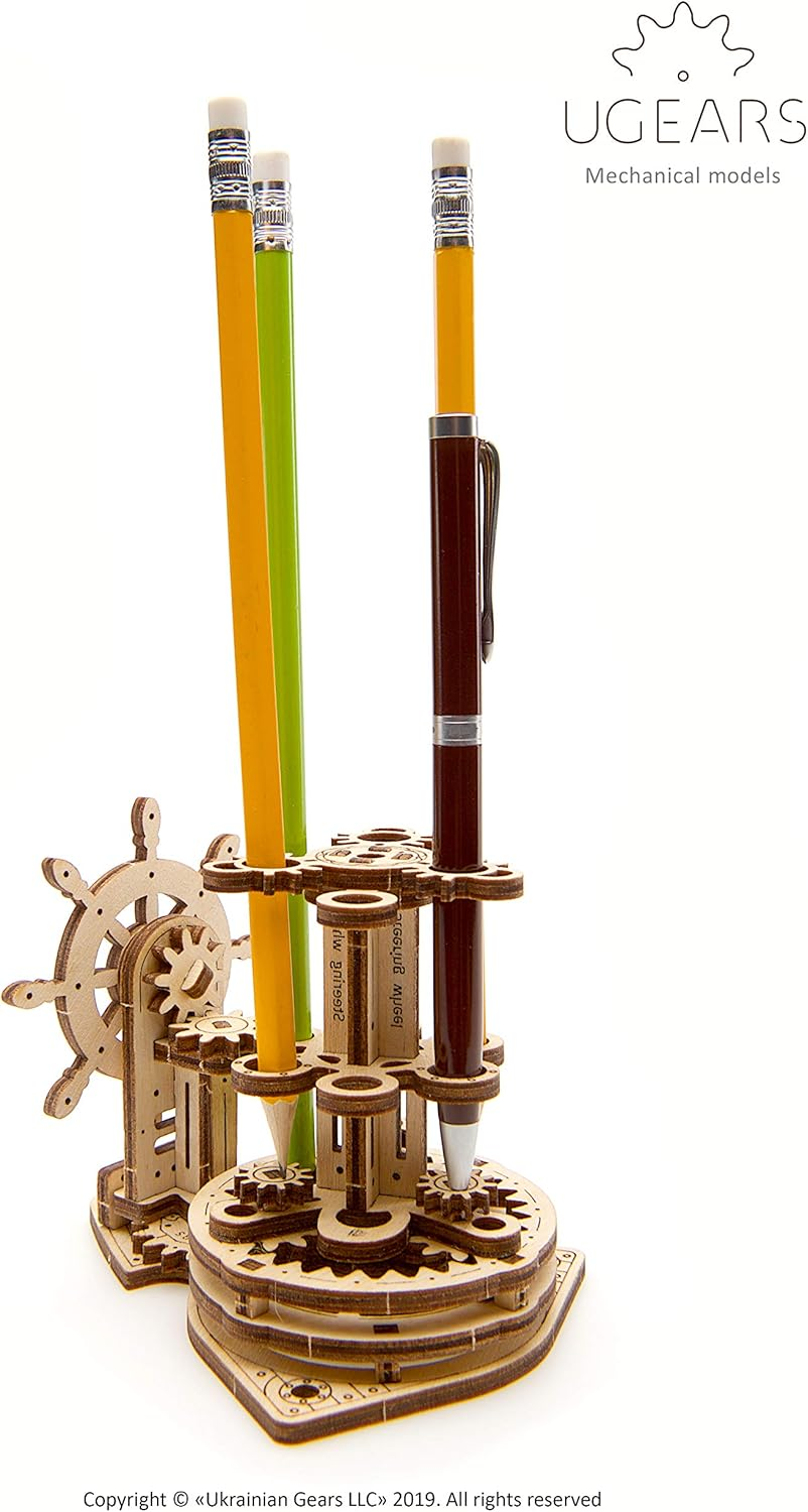 Ugears Mechanical Wheel Organizer Model Set image number 6