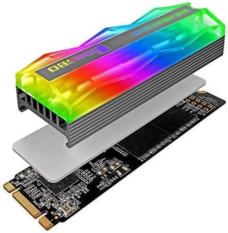 Jonsbo Compatible M.2-2 Mirage Edition M.2 SSD Passivk&uuml;hler, ARGB - Grau image number 2