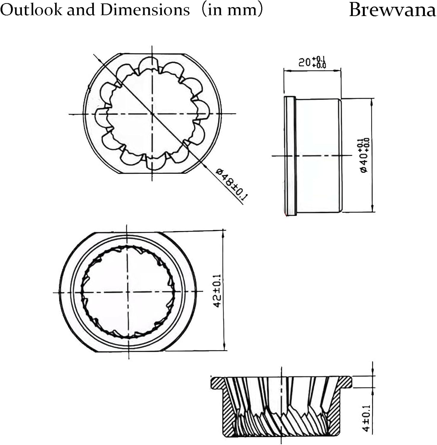Replacement Parts Set for Jura Grinder, Grinding Ring and Grinding Cone - Fits Saeco, Nivona, Miele, AEG Fully Automatic Coffee Machines - Replacement Parts for Coffee Machine, Grinder Repair image number 3