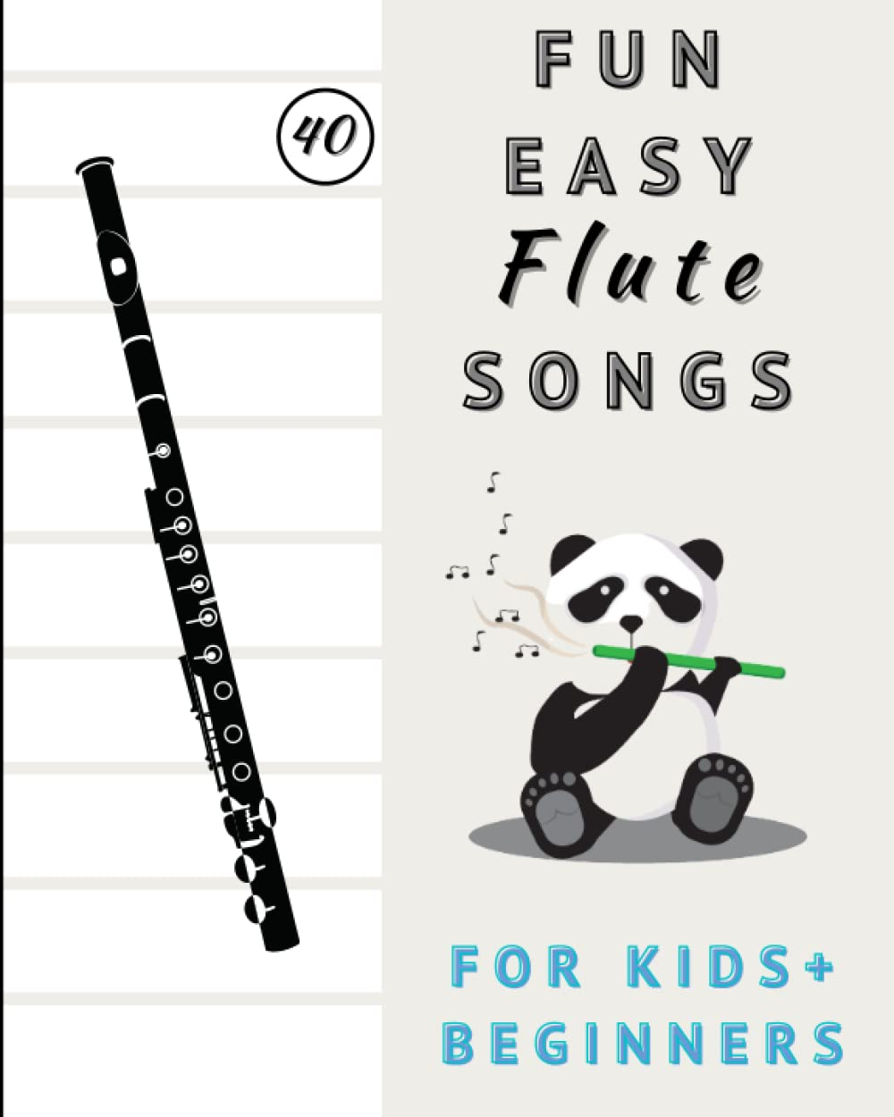 Easy Flute Music Song Book for Kids and Beginners: Fun Sheet Music with Lyrics and Letters above Notes image number 1
