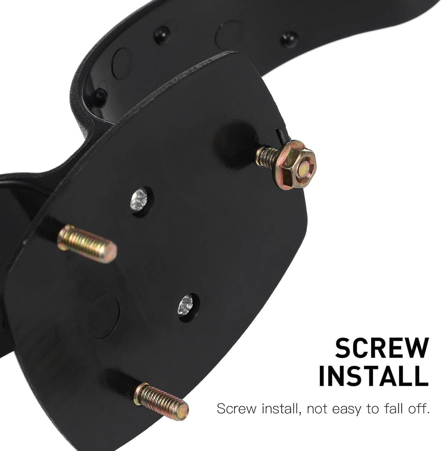 2 Pcs Car Trunk Umbrella Holder Clips Screw Install Heavy Duty Abs Plastic Car Door Hook Organizer Storage for Fishing Rods Clubs and Umbrellas Black image number 1