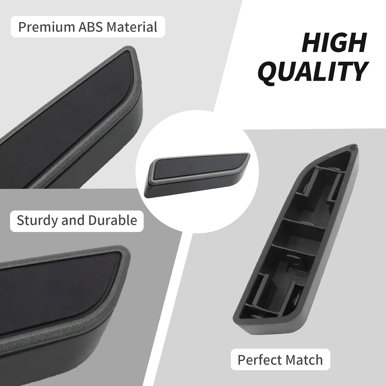 Betherioa Seat Adjustment Button Compatible with Tesla Model 3 Model Y 2021 2022 2023 2024, Driver Side Seat Cushion Forward Adjustment Button Cover Replacement, Replaces Part 1098840-00-D (Black) image number 4