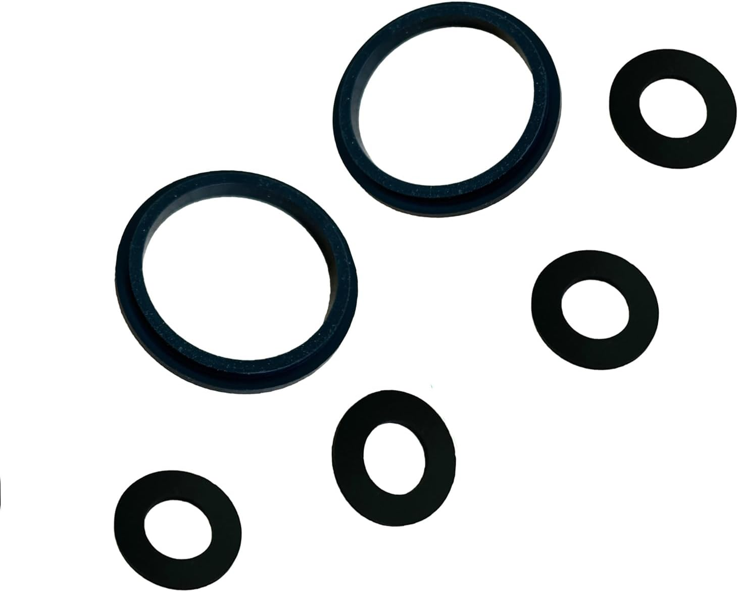 6Pcs Black Rubber Inflatable Hot Tub Seals (6 per Pack) image number 5