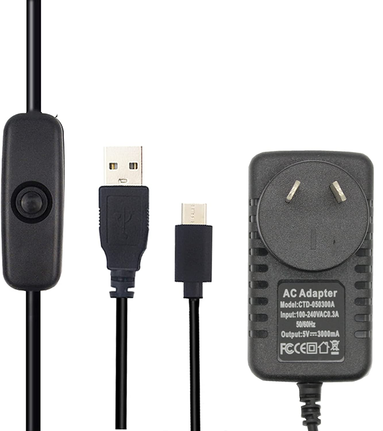 DIGISHUO 8 in 1 Kit Complete Raspberry Pi 3 Model B+ Module&Official White Red Case&Transparent Case&Hdmi Cable&A1 32G Sandisk SD Card&3Pcs Heatsink&5V 3A AU Power Supply image number 4