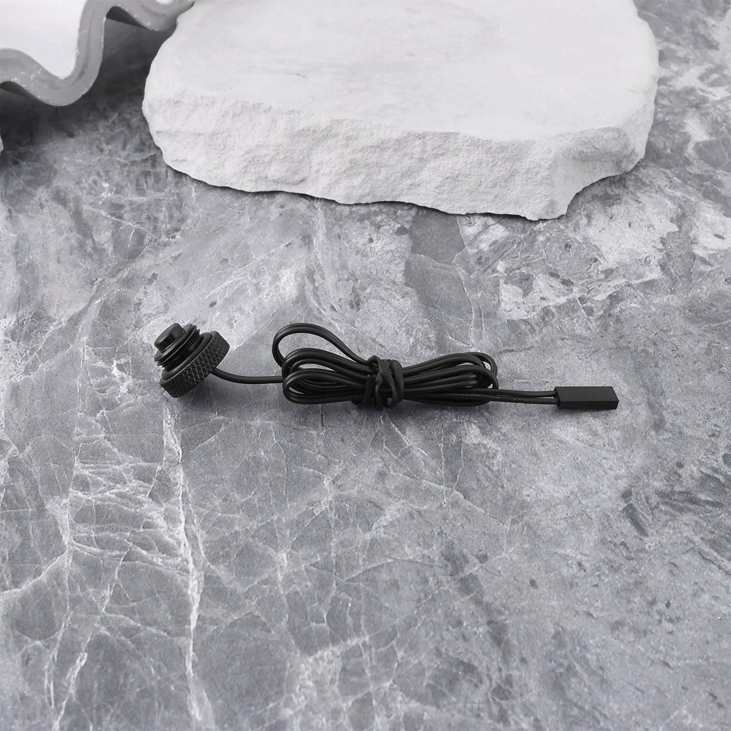 Emagtech 1Pc G1/4" Temperature Sensor Plug 2-Pin Du-Pont Terminal 10K Water Cooling Monitoring Fitting Connector 50Cm Wire image number 5