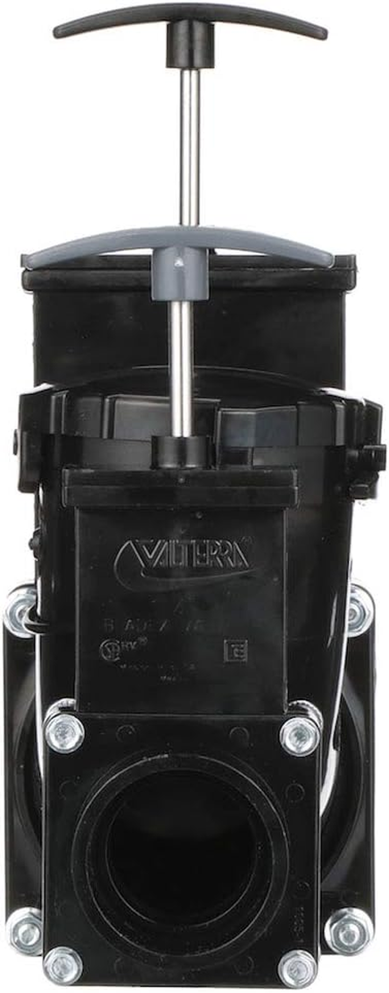 Valterra T80 Ell Double Rotating Valve - 3" Hub X 1.5" Hub X 3" Bayonet Cap