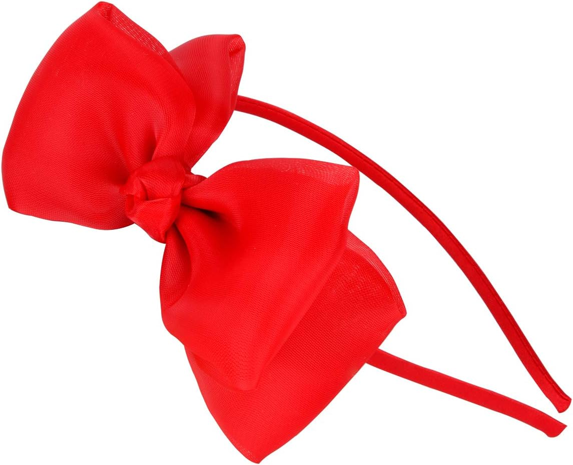 Hovebeaty Bow Hairband Soft Elastic Lace Bowknot Headband for Women and Girls, Perfect Hair Accessories for Party and Cosplay (Black)