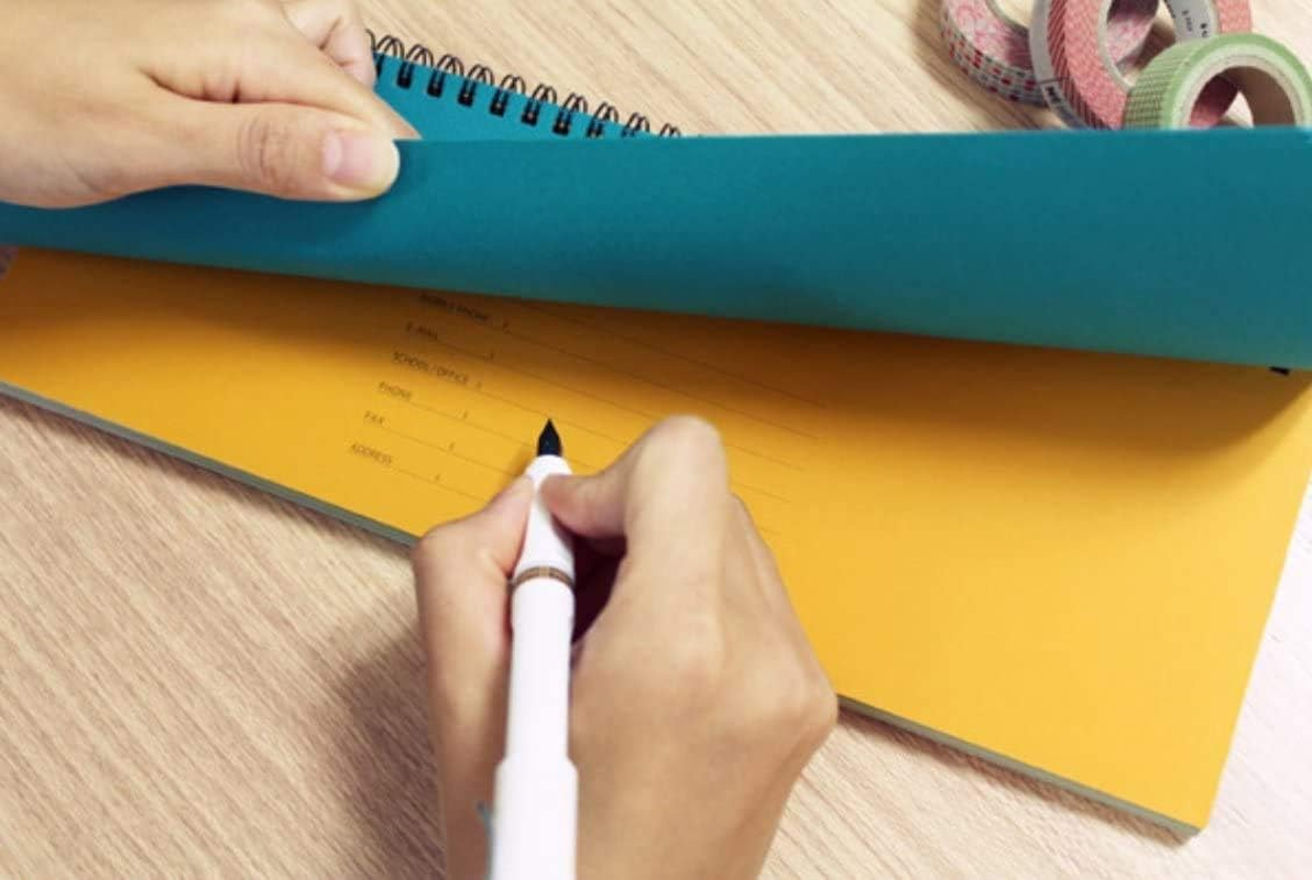 PAPERIAN Brilliant Weekly Scheduler - Wirebound Undated Weekly Planner Pad Scheduler (Blue) image number 2